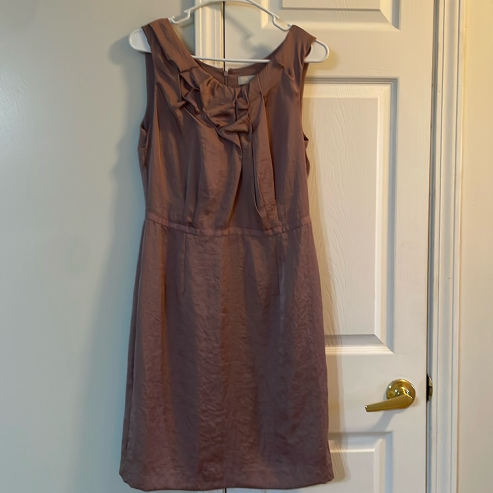 Loft Pink Crepe Dress Size 6